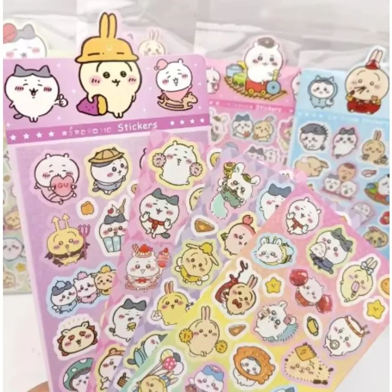 Hot Kawaii Cartoon Decorative Stickers DIY Ledger Scrapbook Laser Goo Card Stickers Computer Luggage Children's Gifts