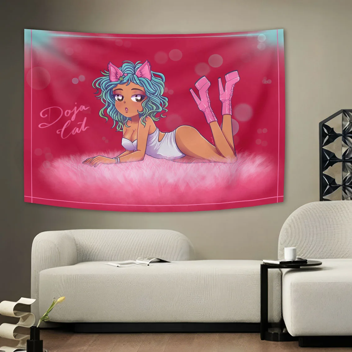 Famous Music Star Dojas Cats Ctrl Singer Poster HD Tapestry Banner Flag Vintage Wall Art Picture Living Room Home Decor