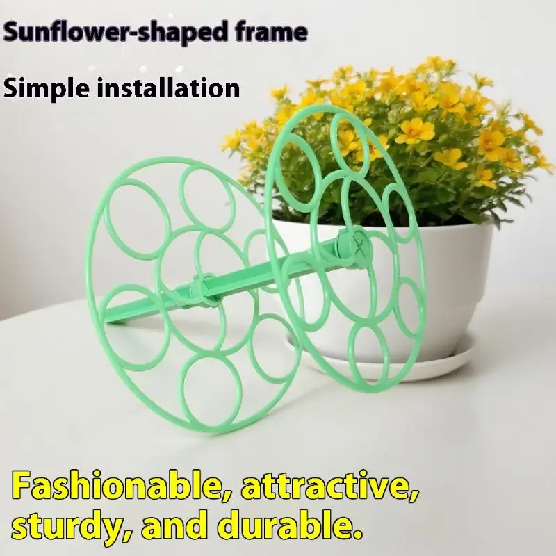 1Pc Single-layer Plants Support Climbing Vine Flower Brackets Plastic Flat Frame Strawberry Growing Stakes Garden Inserts Stand