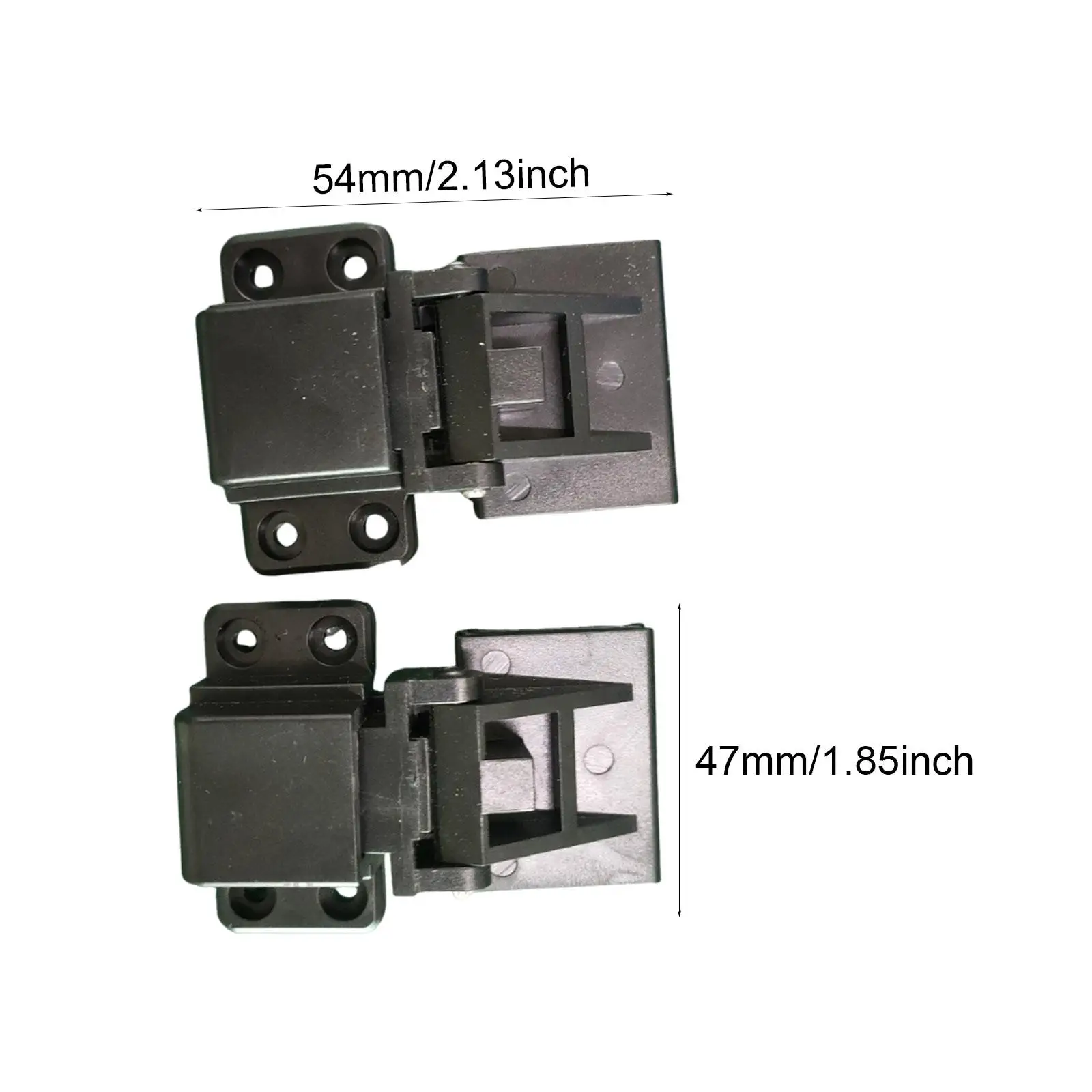Universal Fit Dust Cover Hinges for Turntable Replacement Plastic Record Player Lid Home Audio Accessory Black