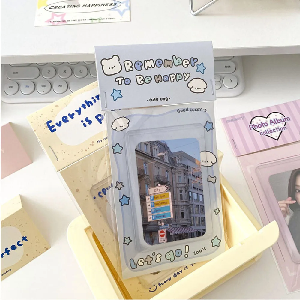 10PCS Paper Card Back Cute Card Protective Packaging Cartoon Card Head DIY Photo Cardboard Back Packaging Gift Decor INS