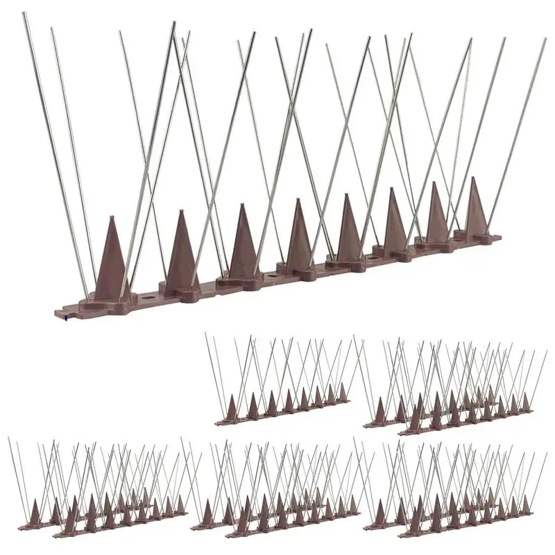 

Bird Spikes For Outside 10Pcs Stainless Steel Bird Woodpecker With PP Bottom Reusable Rust Resistant Spikes For Windows Railing