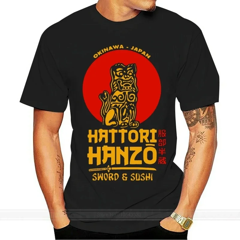 

Футболка Hatori Hanzo Мужская, модная тенниска из хлопка, брендовая майка, черный белый серый