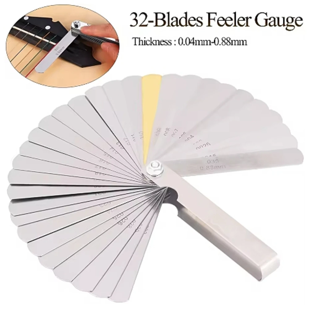 

32 лопасти, набор метрических толщиномов, толкатель клапана, щуп/метрический с латунным измерительным диапазоном