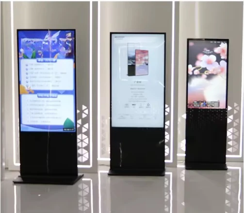 43 55 65 Inch Waterproof Screen Floor Stand Outdoor Kiosk Touch Screen High Brightness Lcd Display Digital Signage Totem