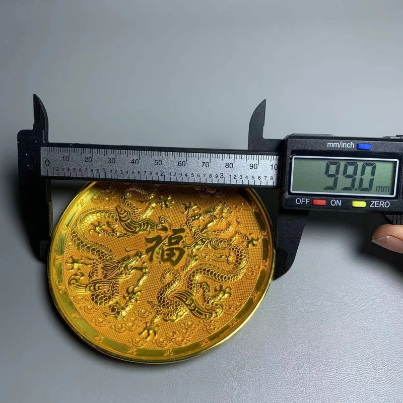 Shuanglong Fushou Bronze with Twelve Zodiac Dragons in the Clouds, Home Decorative
