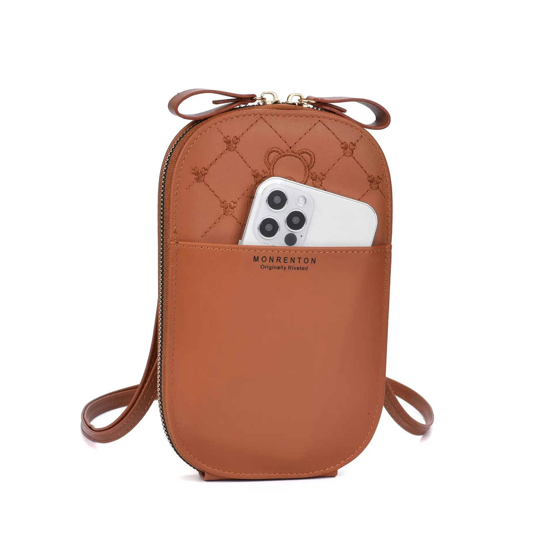 

Ins Korean Version Cute Wallet Fashionable Girl Phone Bag Zipper Long Single Shoulder Japanese Crossbody Bag