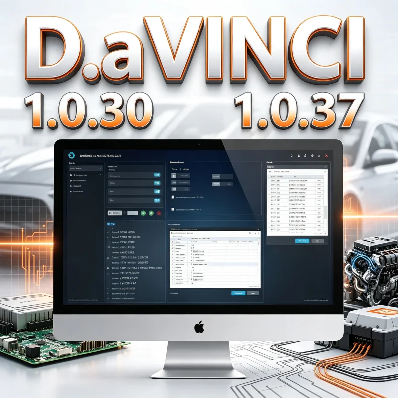 2026 Davinci 1.0.37 Repair Software Win 7/10 D.avi-n-ci 1.0.30 Activation Support for K.ESS/K.TAG Video Editing Tools