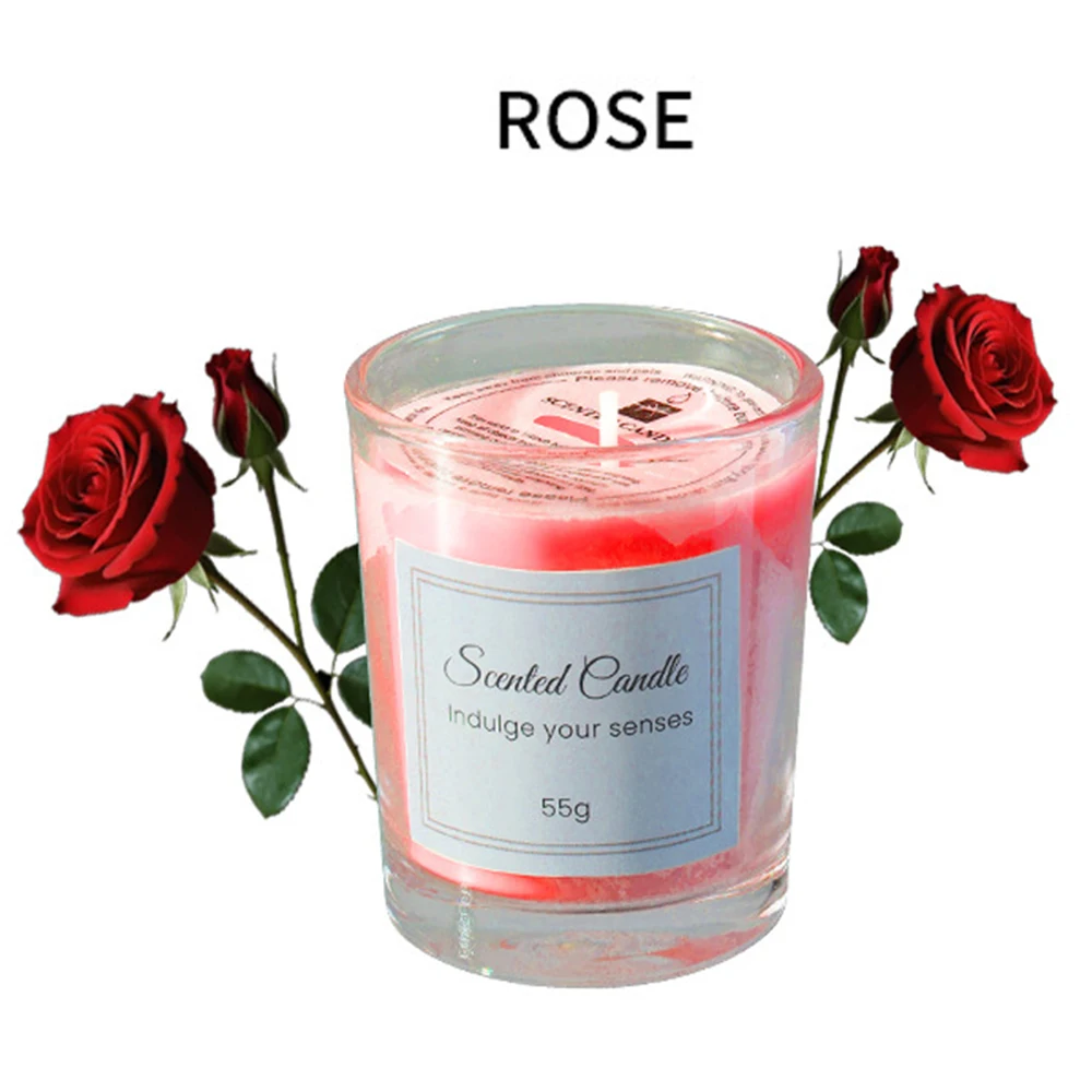 1pcs Premium Aromatherapy Candle Gift Box Comes with Glass Cup Smokeless Soy Wax Aromatherapy Candle Day Christmas Valentine’s view 4