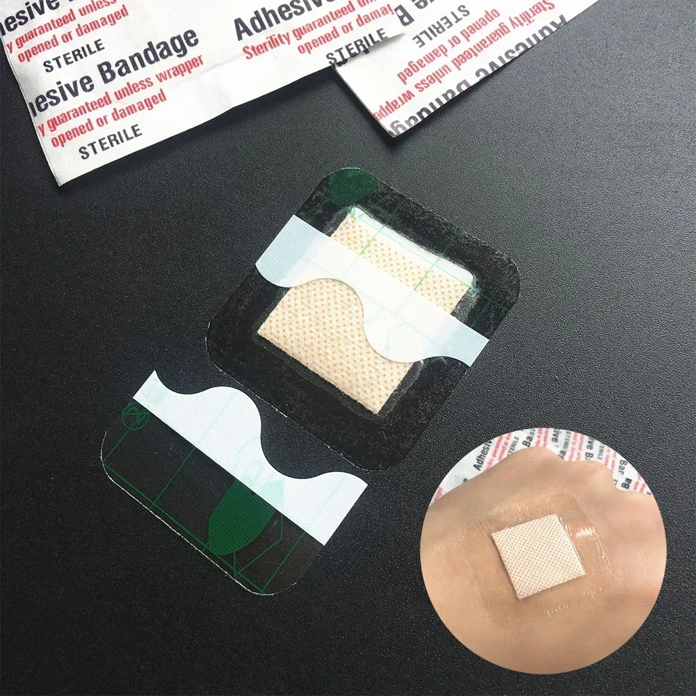 50/100 قطعة ضمادة لاصقة مقاوم للماء تضميد الجروح الطبية شفافة شريط معقم للعناية بالجروح ضمادة الإسعافات الأولية