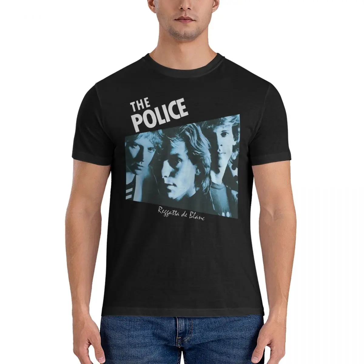 All Member T-Shirts for Men T-The Police Band Funny Pure Cotton Tee Shirt Crew Neck Short Sleeve T Shirt Gift Idea Clothing