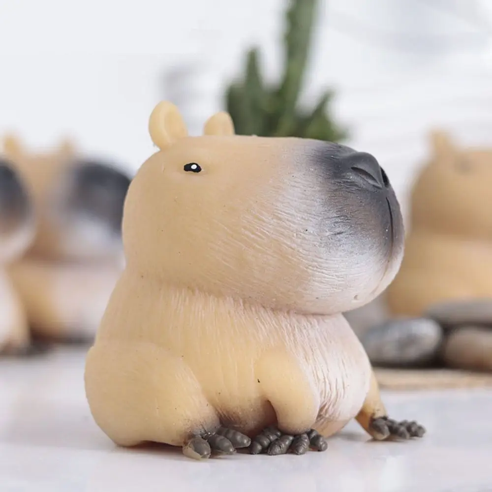 Lustiges Geschenk, stressabbauendes Capybara-Kneifspielzeug, Dekompression, weiches, süßes Quetschspielzeug, schönes, schnelles Rebound-Zappelspielzeug für Kinder