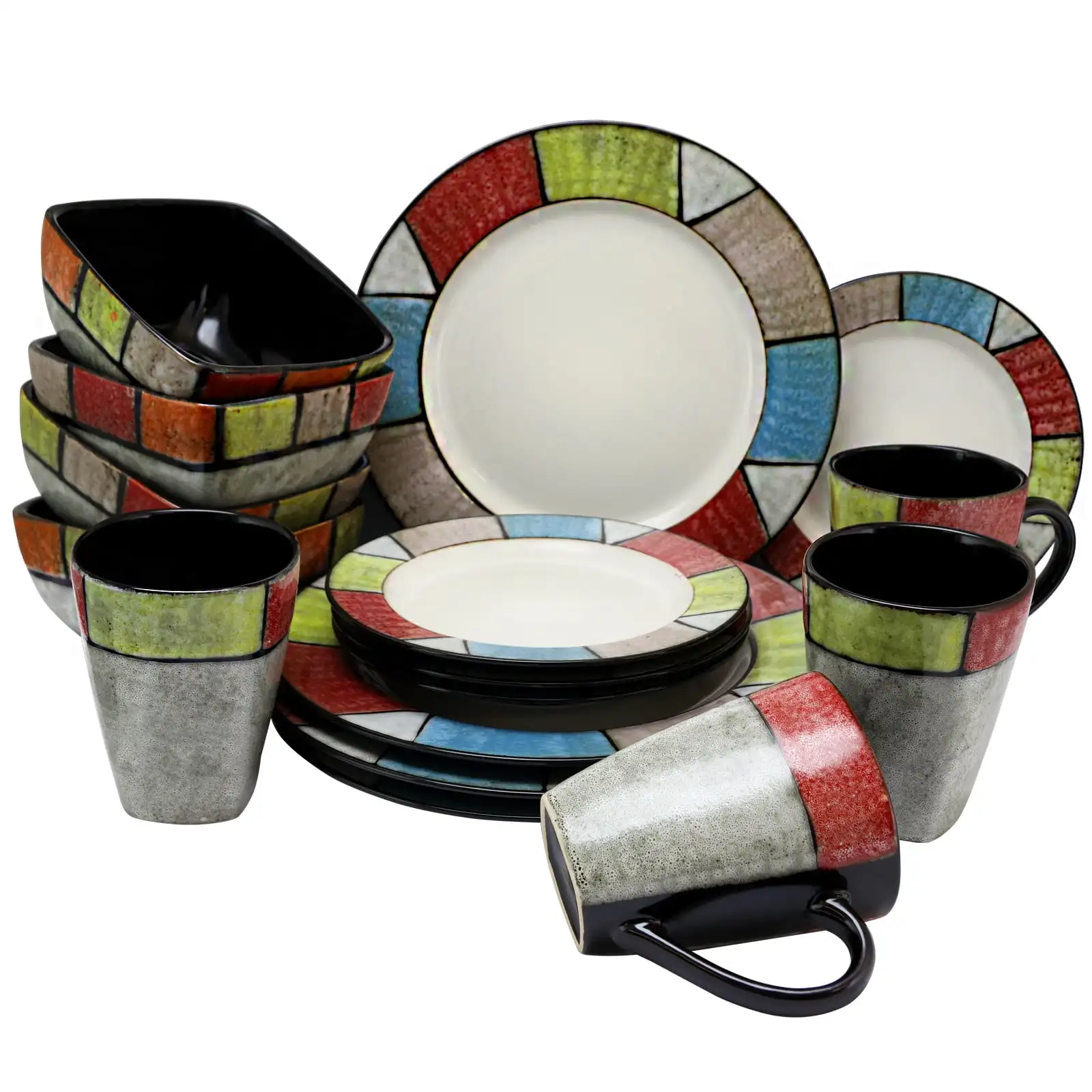 

Country Cottage 16 Piece Stoneware Dinnerware Set