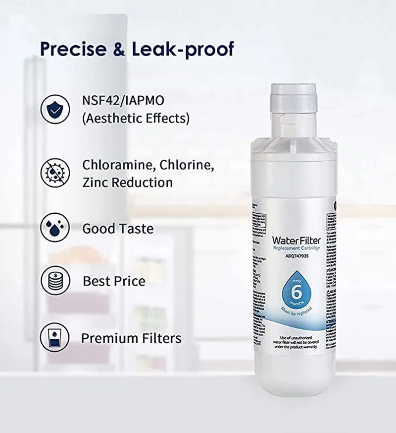 Water Refrigerator Filter For LG LT1000P Compatible With ADQ74793501,ADQ74793502,MDJ64844601,AGF80300704,ADQ75795105