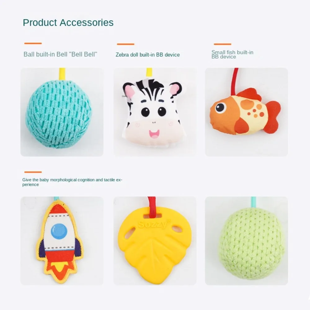 Hand Cot Hanging Toys Triangle Sensory Toys For Toddler Animal Creative Pull Rope Toys Cartoon Colorful Montessori Rope Toy Baby