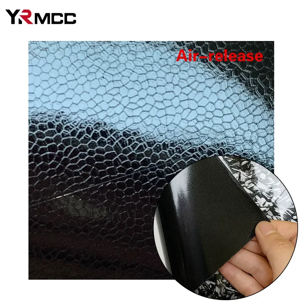 Car Carbon Vinyl Film PET Forged Glossy Protector Film Self Adhesive Colour Change Film Waterproof Stickers for Car Accessories