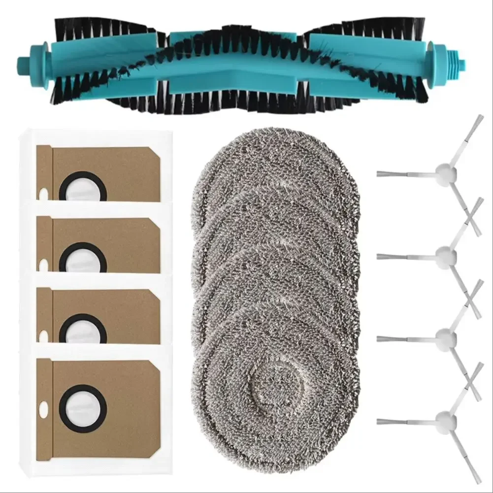 Main Brush Mop Cloth Bag Side Brush Kit/ For Cecotec For Conga 1509016090 AI SpinArm Home&Wash Vacuum Cleaner Consumables