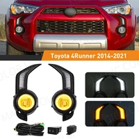 LED DRL para Toyota 4 Runner 4Runner 2014 2015 2016 2017 2018 2019 2020 2021 luz de circulación diurna lámpara antiniebla de coche blanco amarillo 12V
