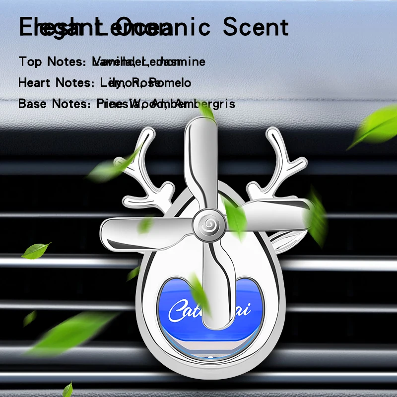 Pengharum mobil Kipas ventilasi AC Dekorasi interior mobil Aromaterapi dekorasi Pewangi mobil aroma tahan lama ringan