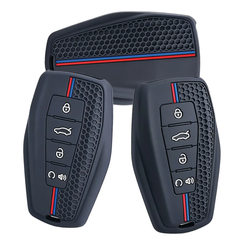 Protective Silicone Key Cover For Geely Coolray Emgrand GT GS S Monjaro Atlas Pro Azkarra Okavango Tugella Soft Fob Case Durable