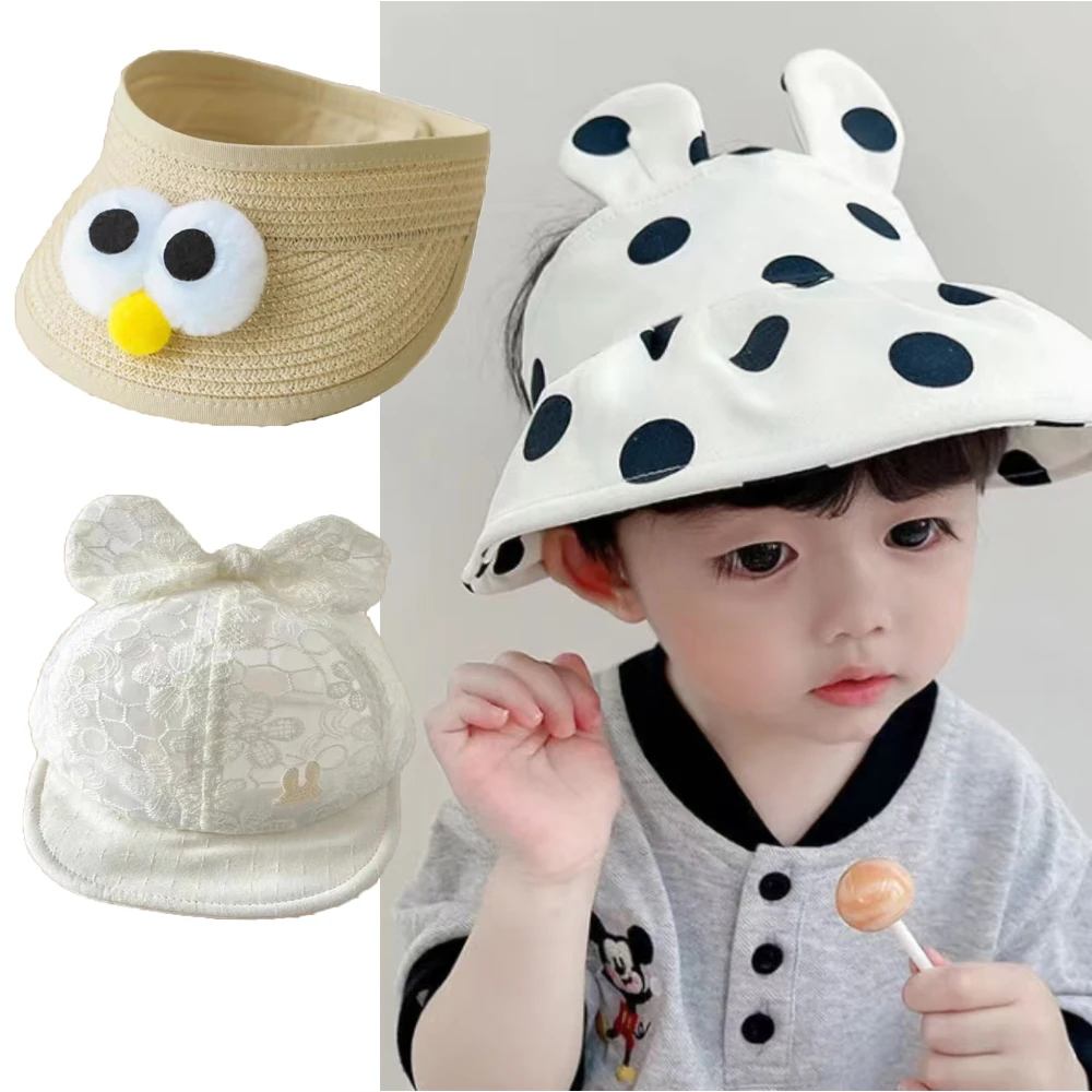 Cute Cartoon Fisherman's Cap For Boys Girls Ultra-thin Summer Maternity Baby Hat Creamy Feeling