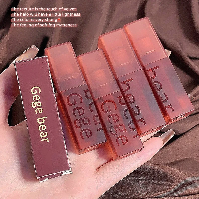 Velvet Lip Glaze Lip Mud Meerkleurige matte hydraterende en niet gemakkelijk te vervagen Lip Glaze
