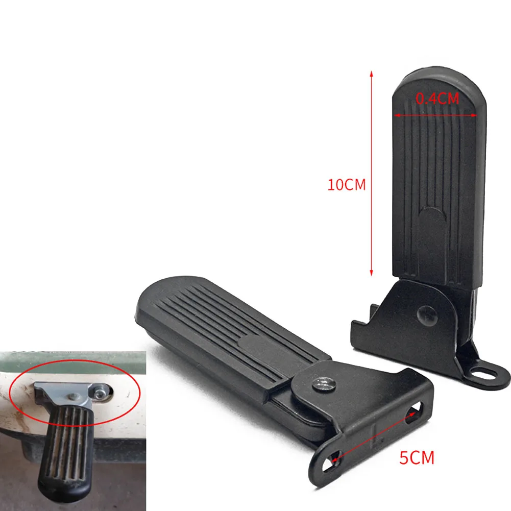 

Складные подножки для мотоцикла, 2 шт., передние подножки с прочным стальным основанием и противоскользящим покрытием, подходят для большинства электровелосипедов