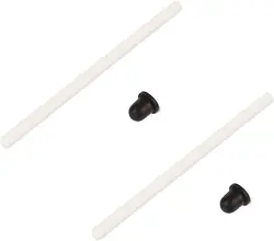 2Pcs Zirconia Ceramic Shaft Assembly Compatible for Fluval Canister Filters 304/404 and 305/405 Series for Impellers w/Straight