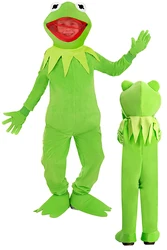 Frog Kermit Cosplay Kids Jumpsuits Costume Aceessories Children Kindergarten Stage Party Uniform Halloween Carnival Child Suits