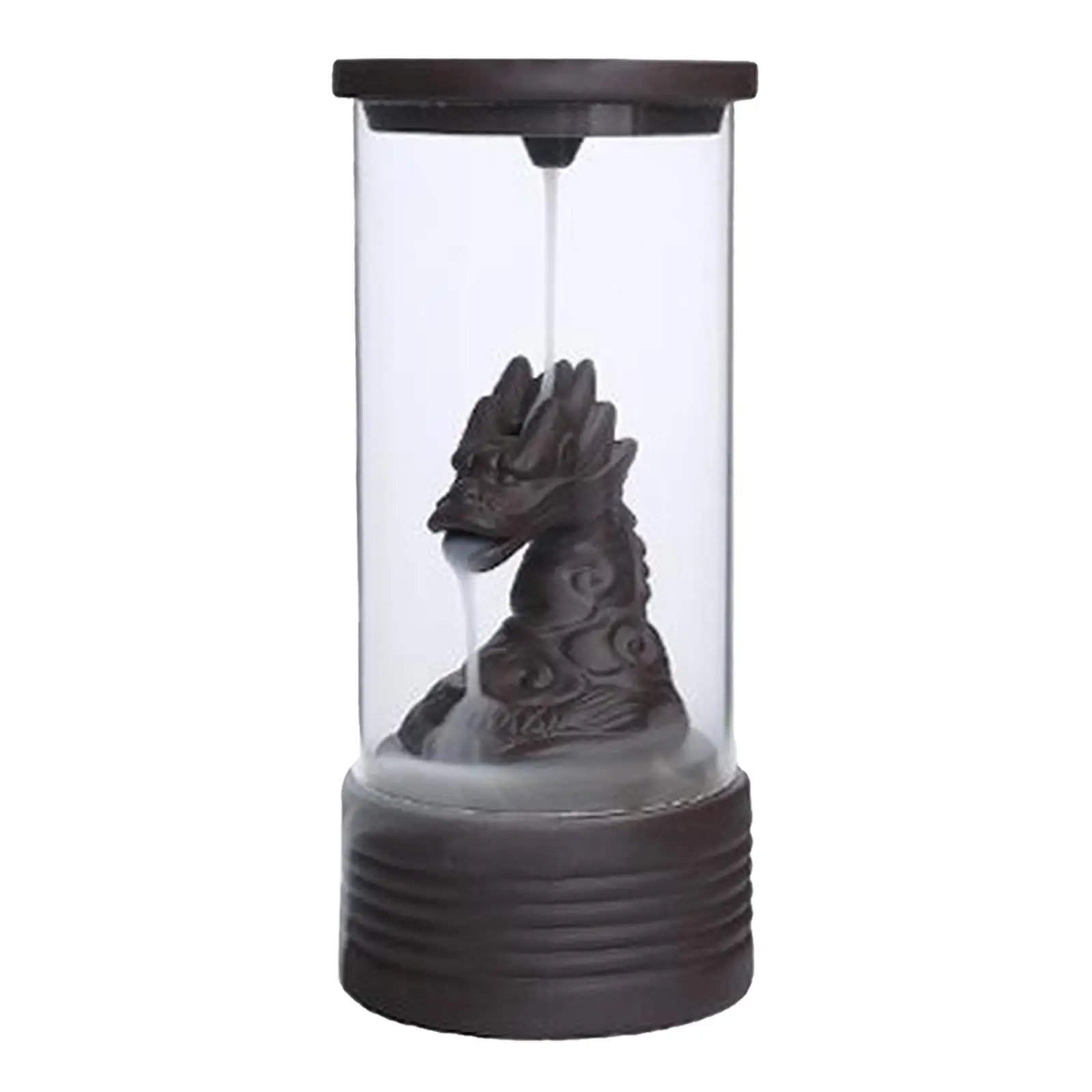 Dragon Backflow Burner Ceramic Mountain Waterfall Censer Holder Decor