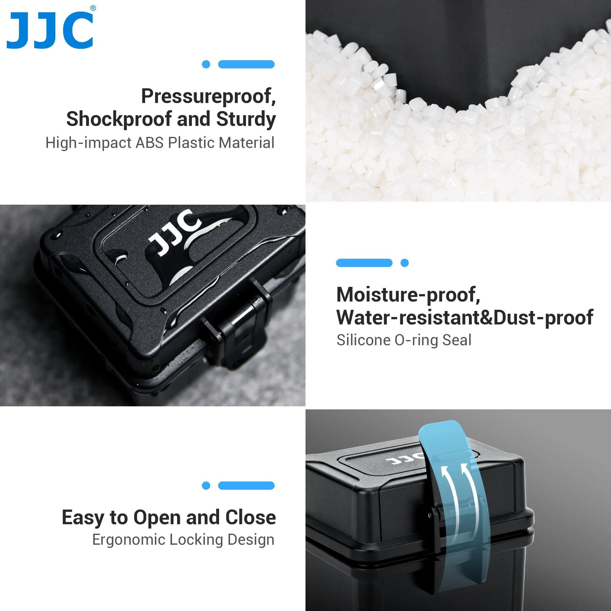 JJC Portable Camera Card Case Battery Organizer for Nikon EN-EL9 EN-EL10 Ricoh DB-110 Canon NB-13L Sony NP-BX1 Fujifilm NP-50