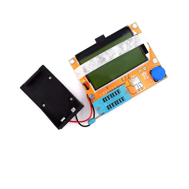 ATmega328 ESR Transistor Tester LCR-T4 Diode Triode Resistance Capacitance SCR Inductance LCD Screen Fr MOSFET W/ Battery Holder