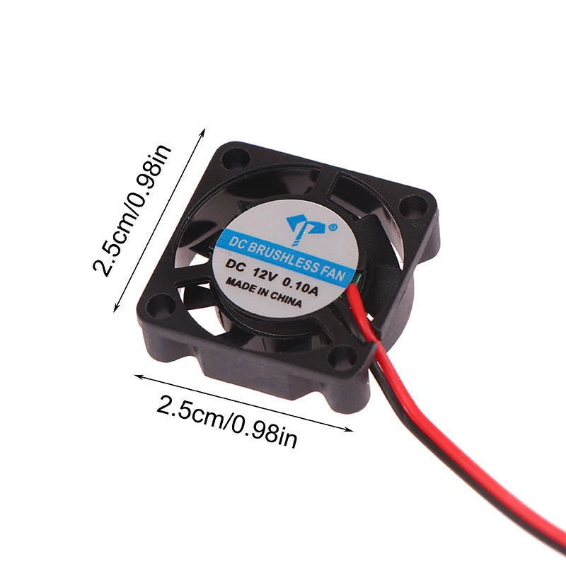 1Pc DC2507 Cooling Fan 2-Pin Mute 5V 12V 24V Brushless Chipset Heatsink Mini Cooling Fan Purifier Fan Mini Cooling Fan