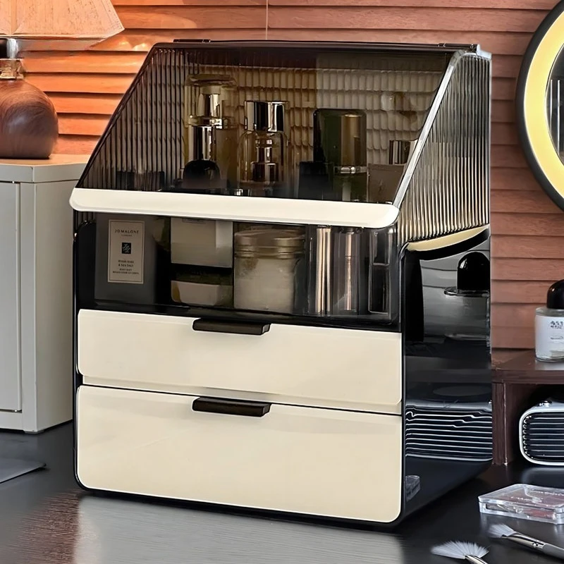 

Cosmetics Storage Box Desktop Premium Dresser Large Capacity Drawer Shelf