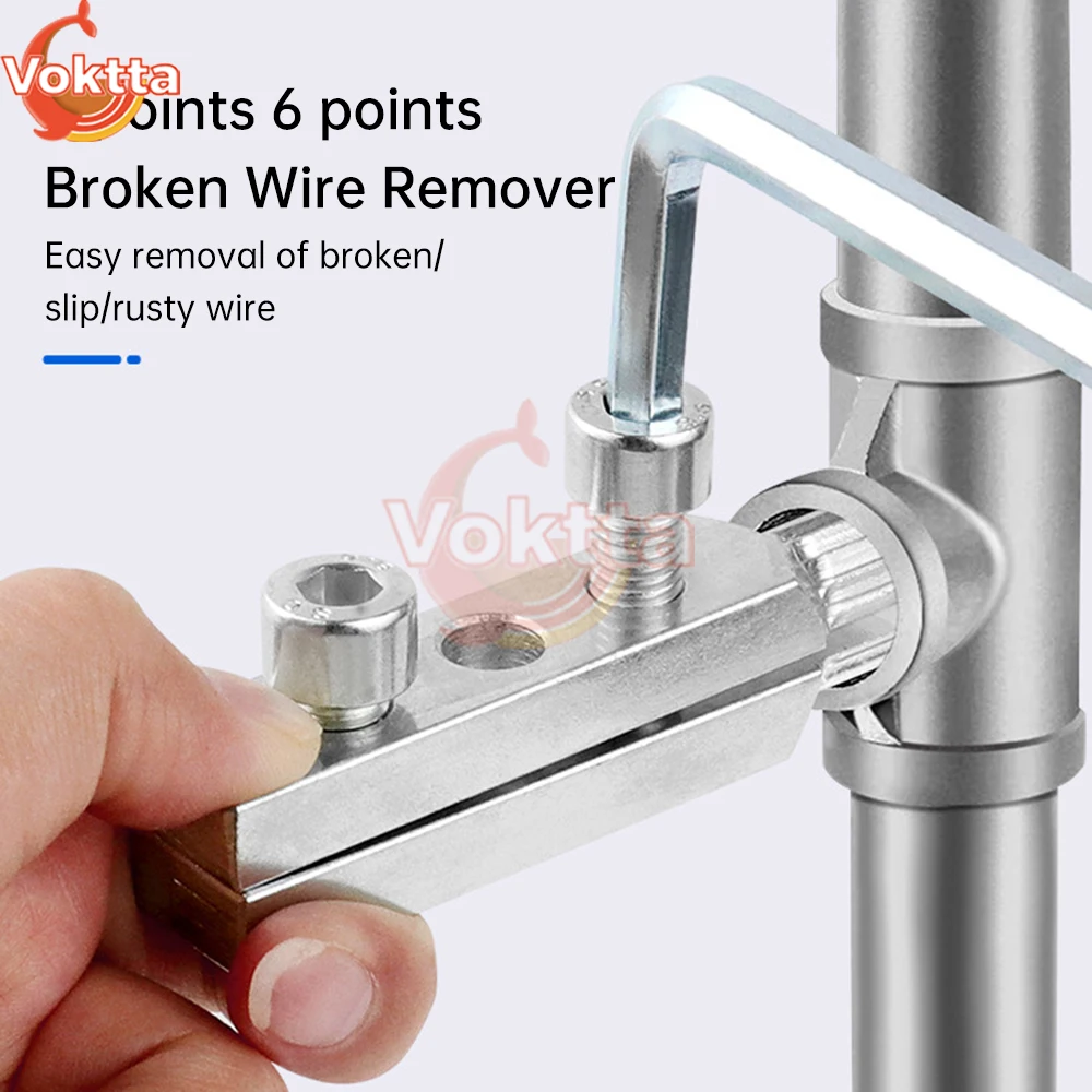 4/6 points Hex Stripped Screw Extractor Set Multifunctional Handle Broken Screw Removal Tool Bolt Extractor Threading Tools