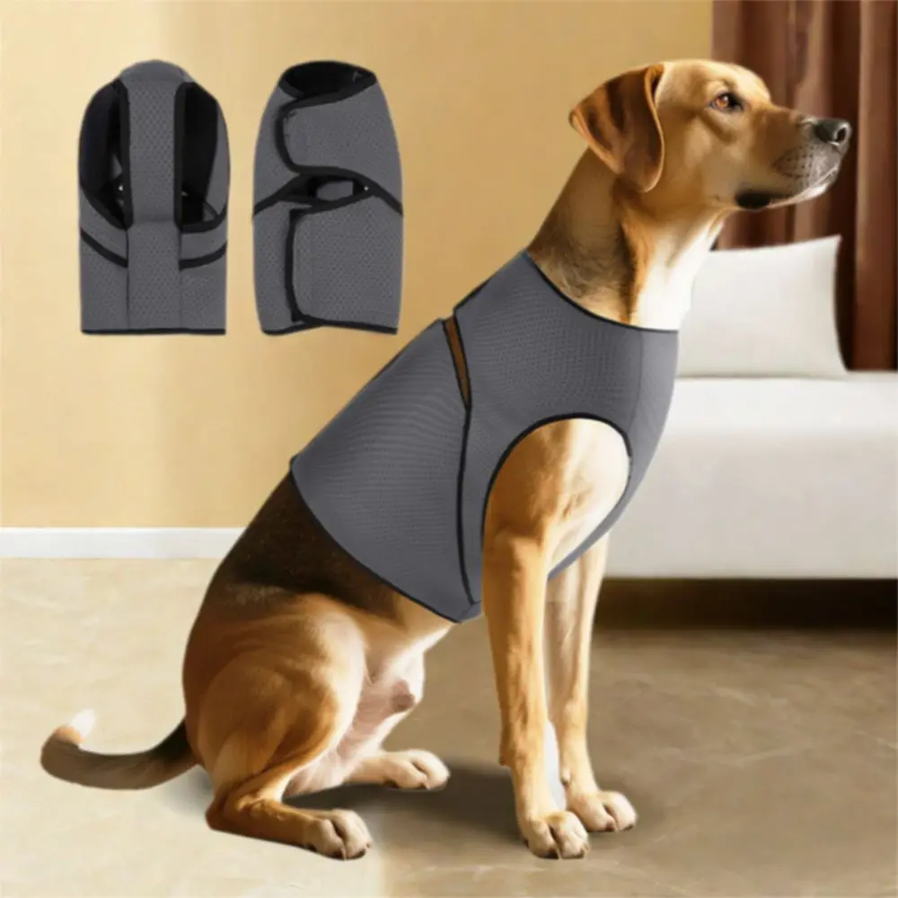 

Breathable Dog Anxiety Vest Secure Soft Dog Soothing Clothes Adjustable Comfortable Dog Chest Back Clothing Travel
