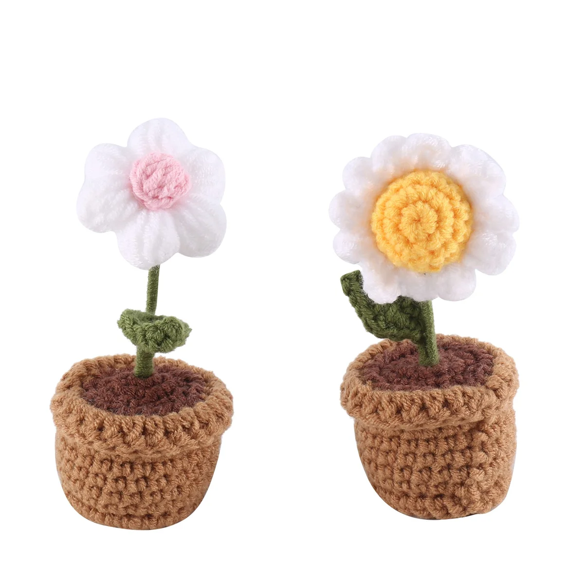 5 Pcs Potted Flowers Kit for Home Decoration, Finished Product (Multi-Color)