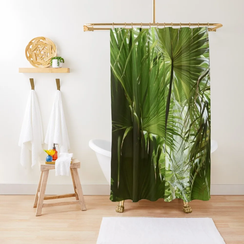 

Beautiful Green Beach Plant Design Shower Curtain Anime Bathroom Luxury Bathroom Shower For Bathroom Shower Curtain