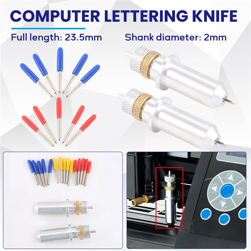 

A70P 17 шт./компл. 30/45/60 градусов для режущего плоттера Roland, лезвие для винилового резака + держатель, усовершенствованный резак Redsail, плоттер для резки