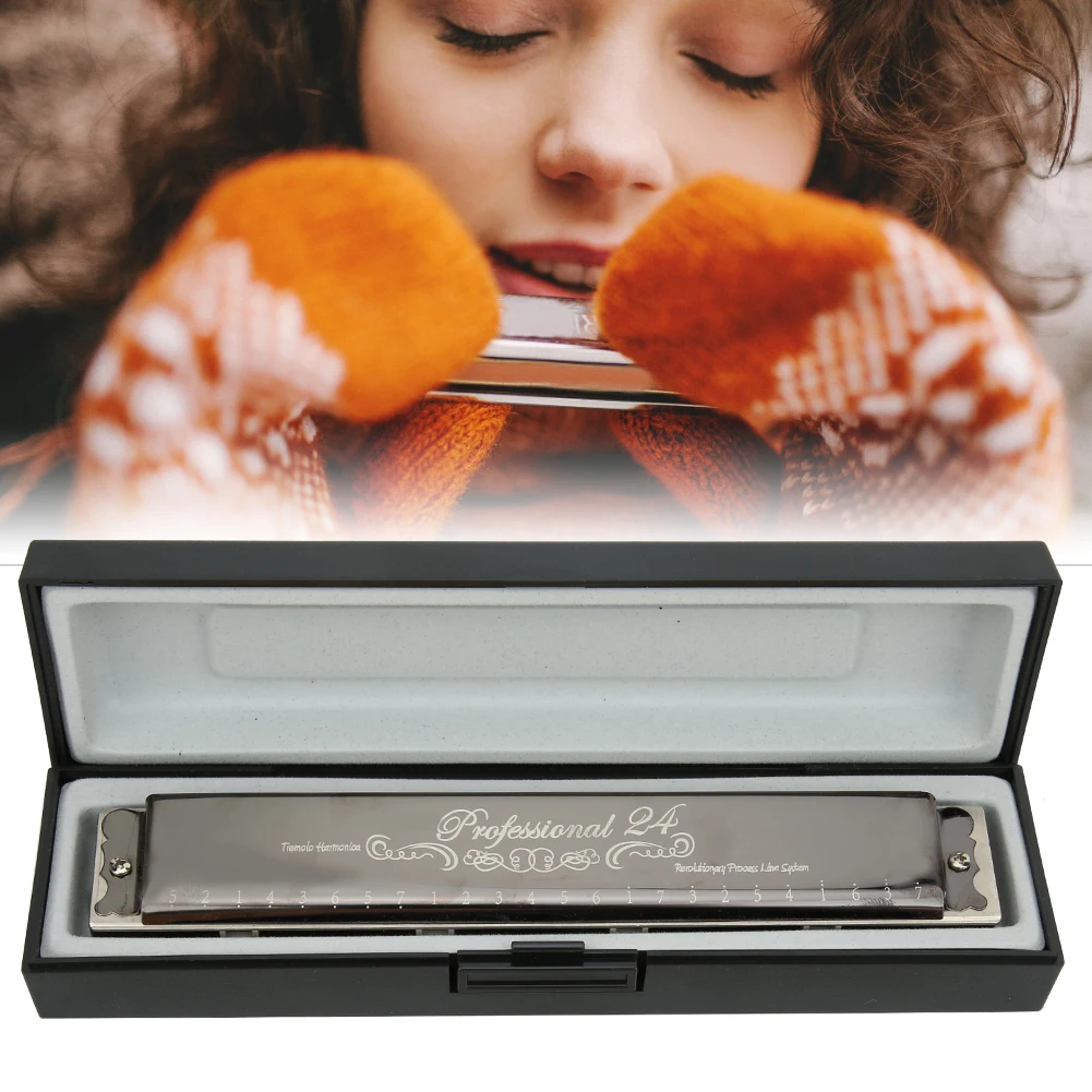 

Подарки для начинающих: Профессиональная губная гармошка (мундштук) с латунной базовой пластиной 1,2 мм, 24 отверстия # Музыкальные инструменты 8209 Hole Polyphonic