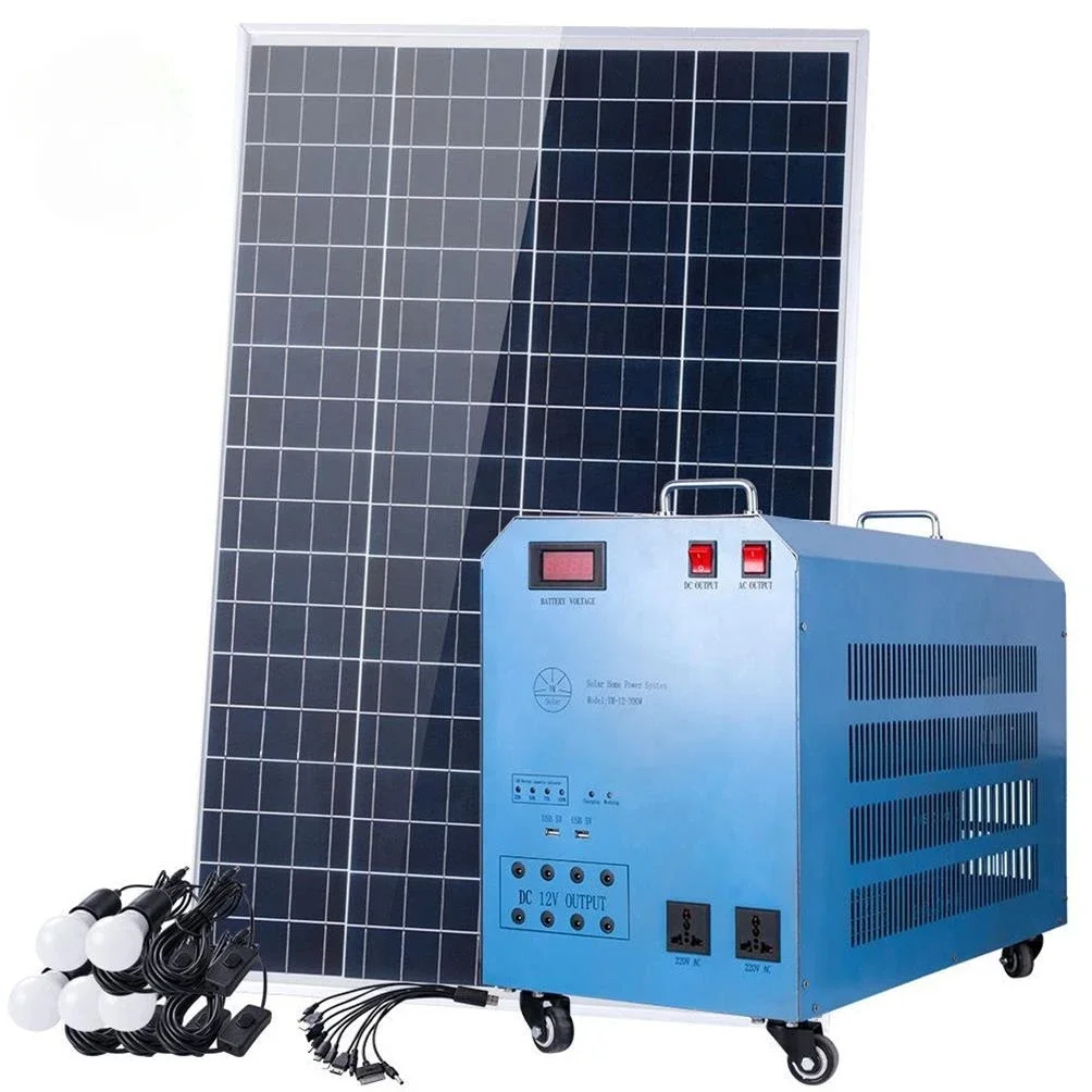 YM Energy Saving 500w solar panel system with inverter portable  energy systems  led bulbs and usb charge cables