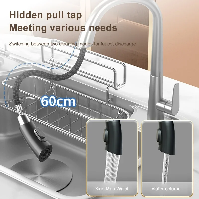 Stainless Steel Kitchen Sink Large Single Slot Household Dishwashing Sink Under the Counterbasin Multifunction Wash Basin