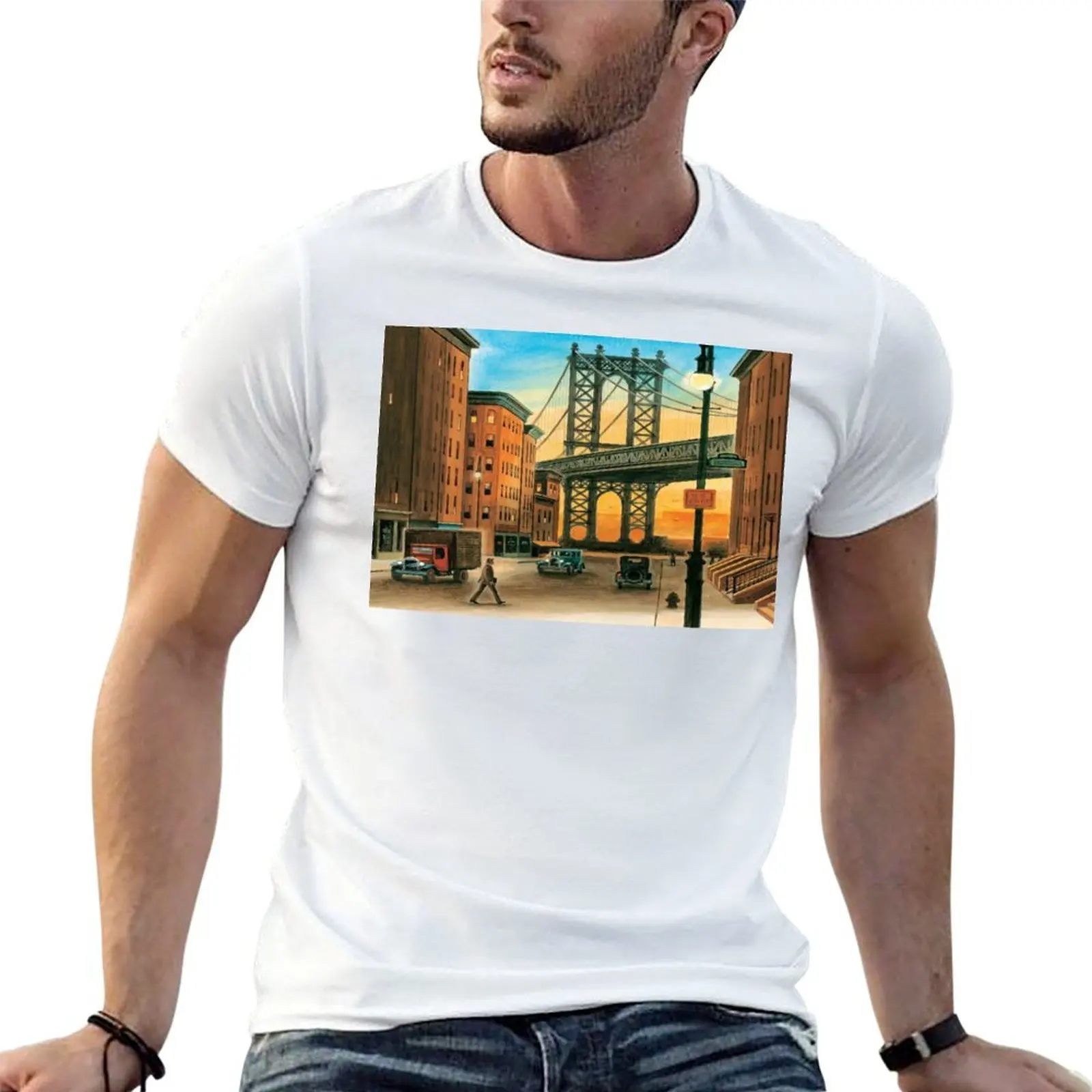 

Edward Hopper T-Shirt printed t shirts for man funny t shirts cotton T-Shirt