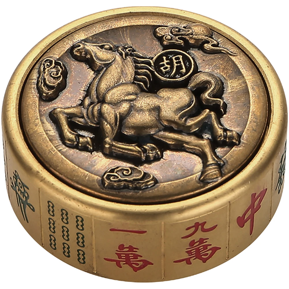 

Hu Hand-held Carving Handicraft Decompression Mahjong Statue Stress Reliever