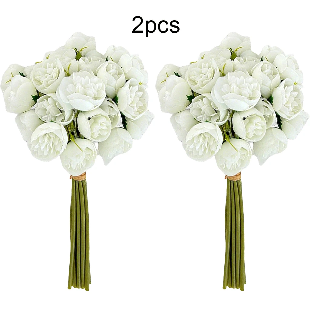 Floral Arrangements Artificial Peonies Flexible Design Generous Quantity Indoor Decoration Life-like Flowers For Home