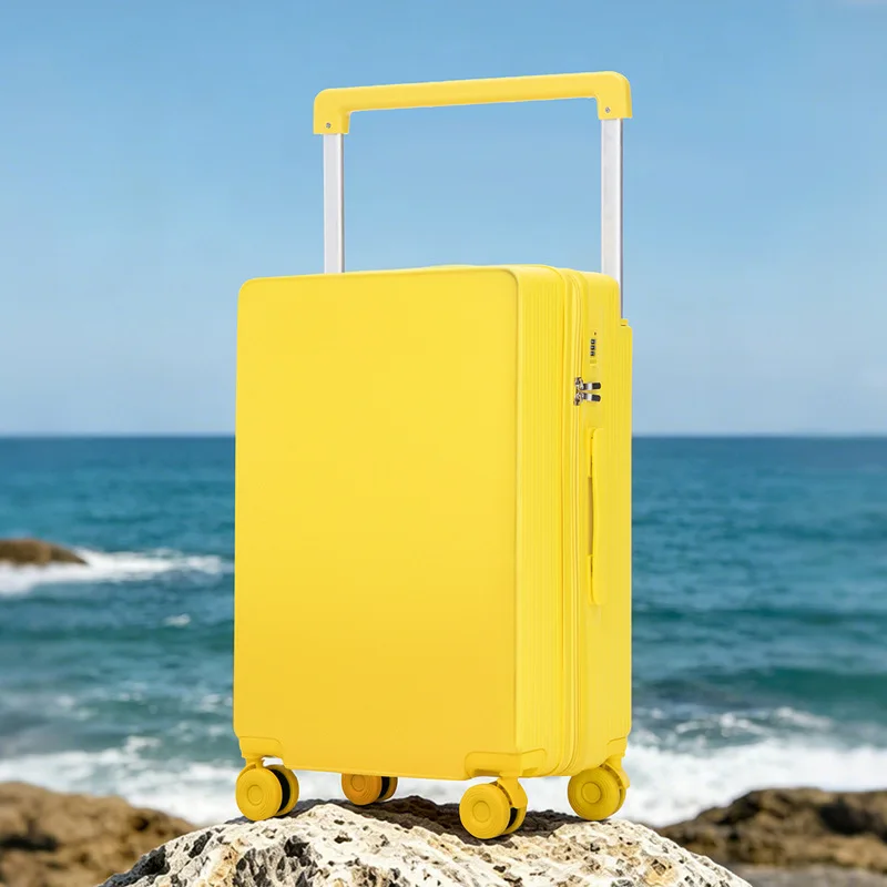 Wide Handle PC Luggage, 20/24 Inch Large Capacity Carry-On Travel Suitcase with Combination Lock