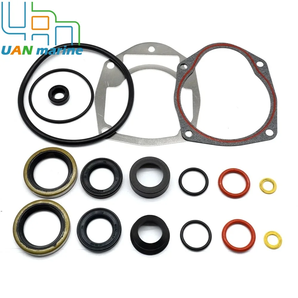 18-8382 Outboard Lower Unit Gearcase Seal Kit Fits for Mercury 2.5 3.0 L 225 250