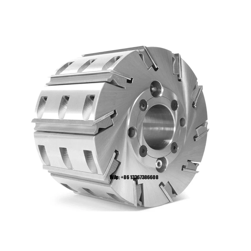 Woodworking 4-Side Moulder Head Indexable Milling Cutter Hydraulic Cutterhead