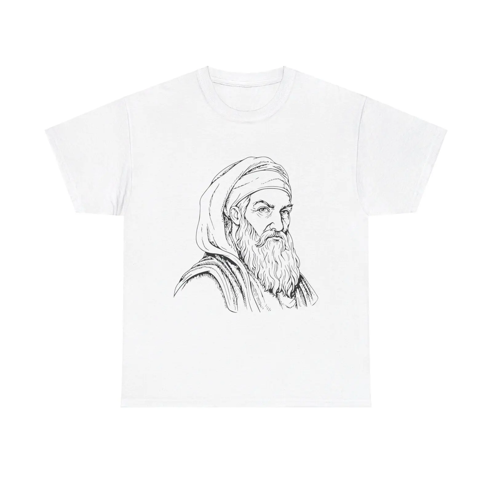 Abraham Drawing T-Shirt - jesus god vintage christian sketch isaac ishmael bible