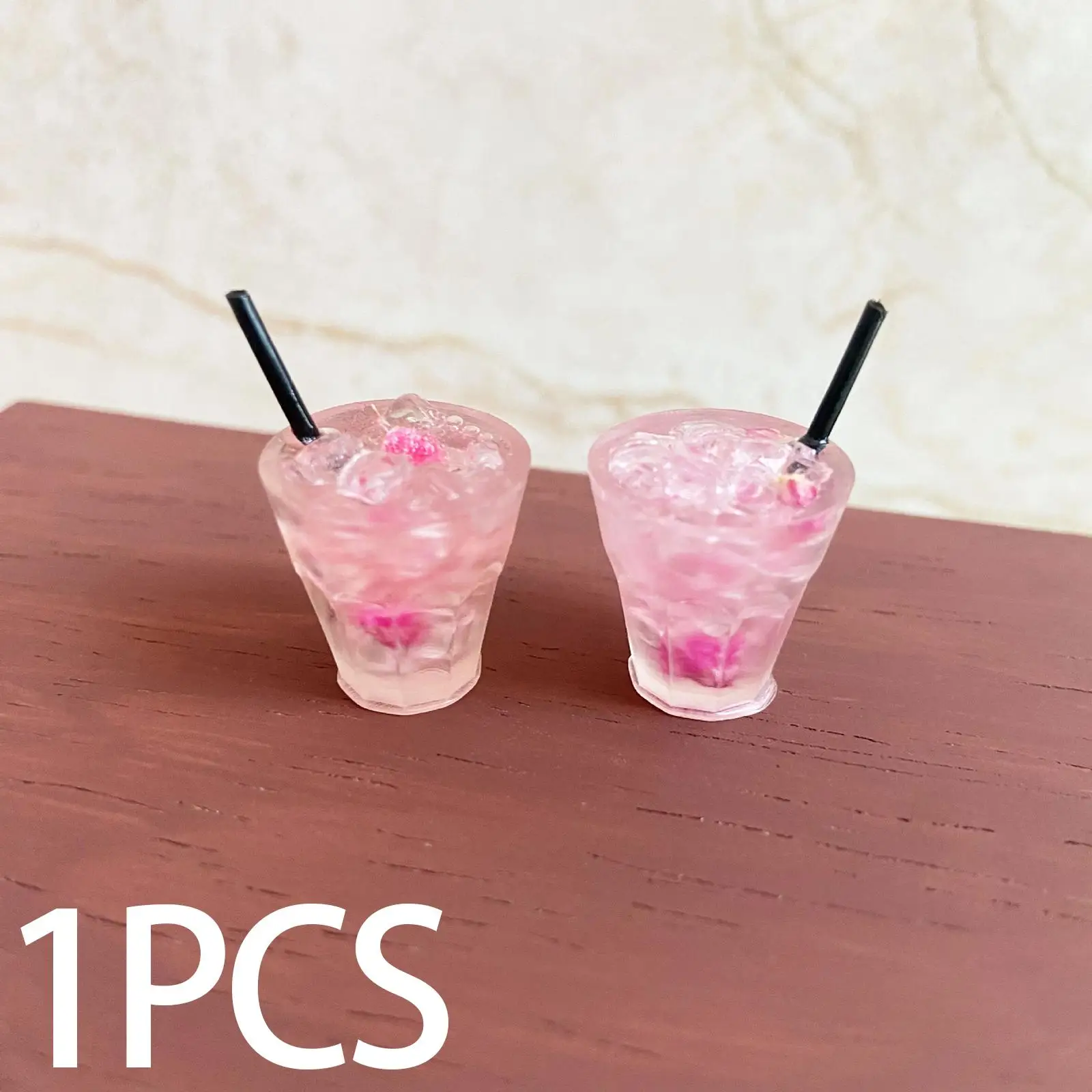 Miniature Cocktail Cup 1/6 1/8 1/12 Scale Bar Decor Scene Props Life Scene Collectibles Party Favors Simulation Drink Model